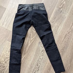 Club Monaco dress pants with leather trim